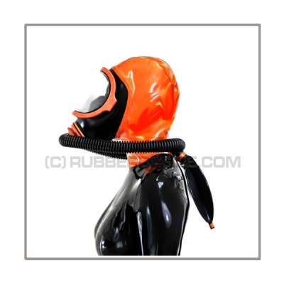 Deluxe CLIMAX gasmask-zipperhood-system PROTECT-X with ringtube-set and rebreathing-bag